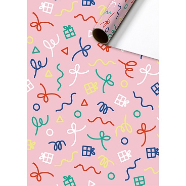 Бумага упаковочная Stewo Yoli, 0.7 x 2 м, розовая Подарочный - 2